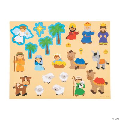 Design Your Own Nativity Sticker Scenes - Stationery - 12 Pieces ...
