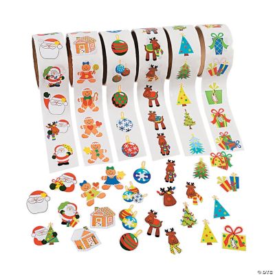 Christmas Rolls of Stickers Assortment  Oriental Trading