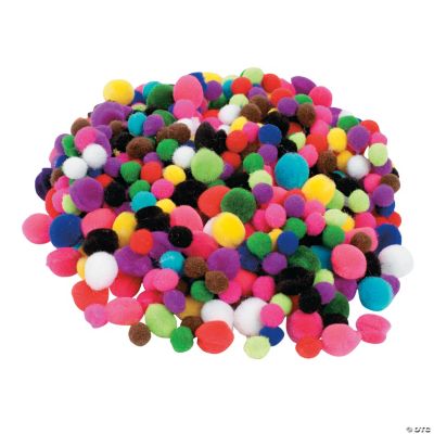 Bulk 150 Pc. Acrylic Glitter Pom-Poms