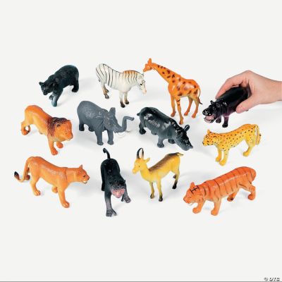large plastic jungle animals