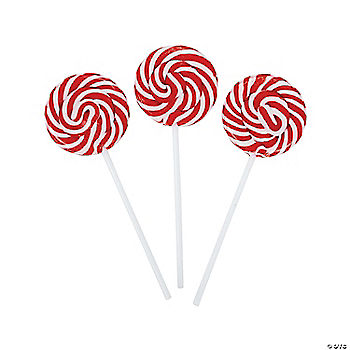 Red Swirl Lollipops