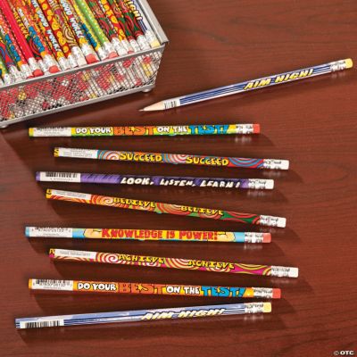 Bulk Motivational Pencil Assortment 144 Pc. Stationery 144 Pieces