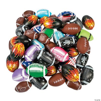 Bulk 50 Pc. Mini Football Kick Ball Assortment Oriental Trading