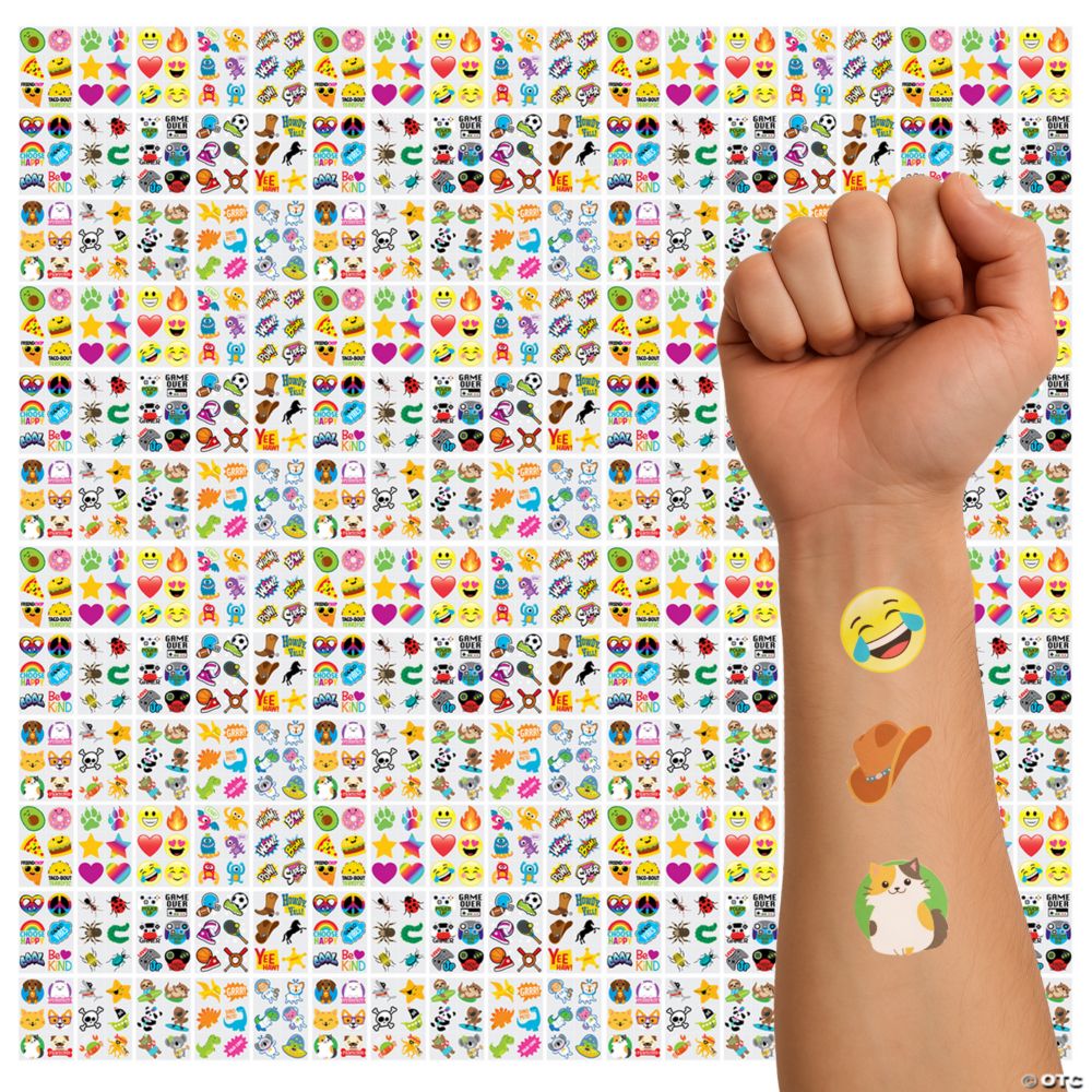 Bulk Temporary Tattoo Assortment - 1500 Pc.