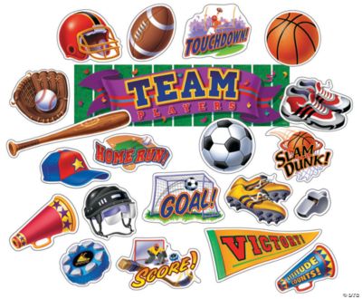 Sports Mini Bulletin Board Set - Discontinued