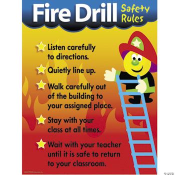 Fire Drill Safety Learning Chart Discontinued