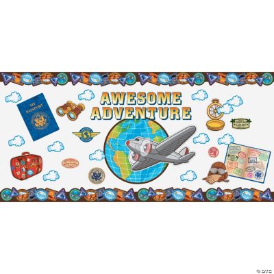 Awesome Adventure Postcard Bulletin Board Set Discontinued