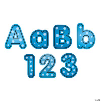 Bubbles Bulletin Board Letters & Numbers Discontinued