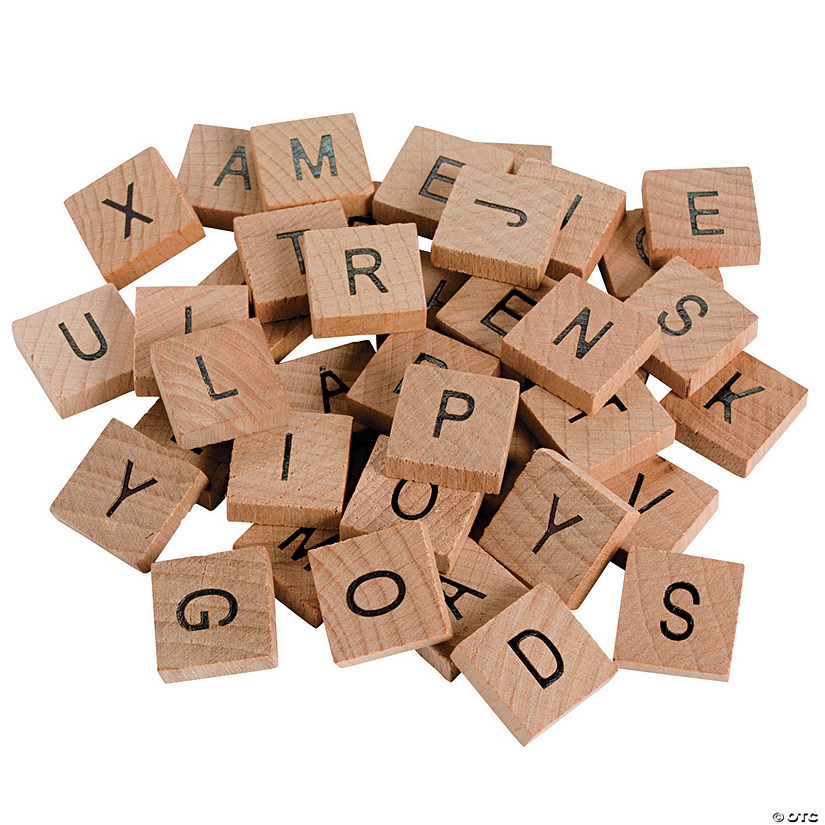 Wholesale Wooden Scrabble Numbers Individual Tiles Letters Crafts Alphabet Wood 