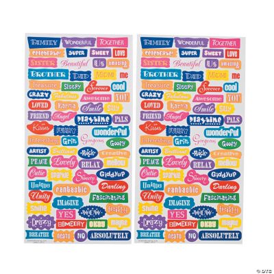 Bright Word Stickers  Discontinued