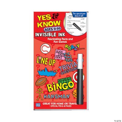 Invisible Ink: Yes & Know Ages 9-99 - Discontinued