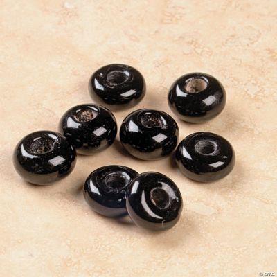 Black Glass Spacer Beads Discontinued