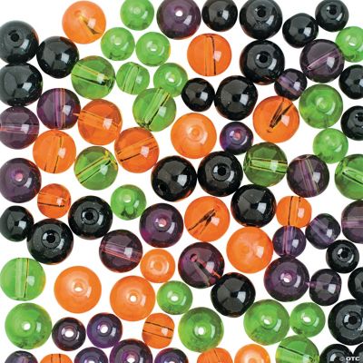 Halloween Colored Round Beads 8mm Discontinued
