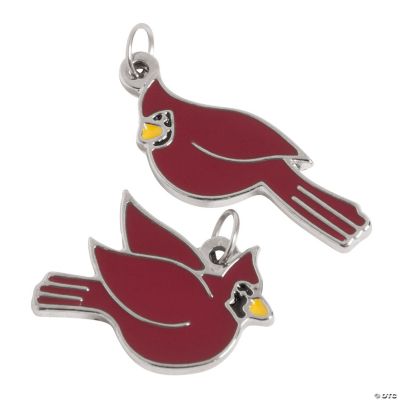 Cardinal Enamel Charms