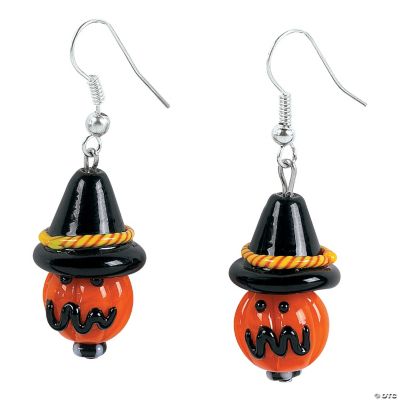 JackO’Lantern Witch Lampwork Glass Bead Earring Kit Discontinued
