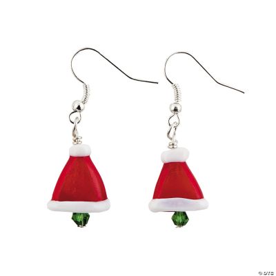 Santa Hat Lampwork Earring Kit Discontinued