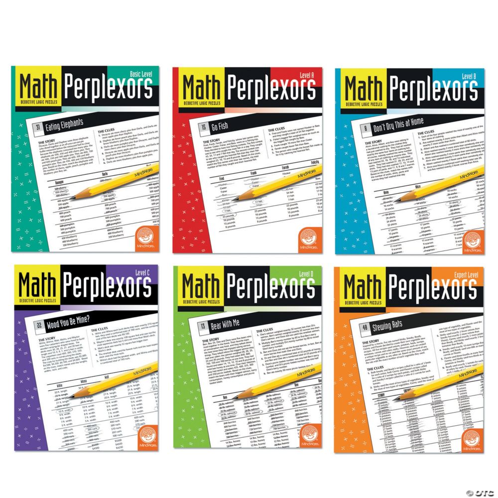 Math Perplexors: Set Of 6 Puzzle From MindWare