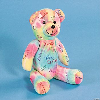 autograph teddy bear