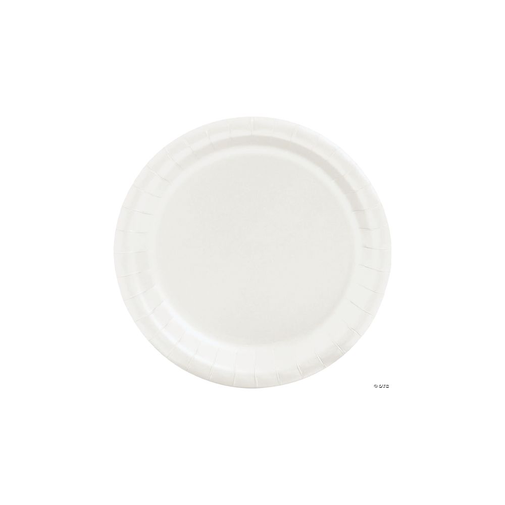 White Paper Dessert Plates - 24 Ct.