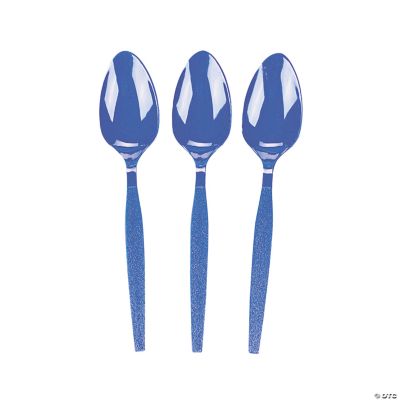 Bulk 50 Ct. Royal Blue Plastic Spoons