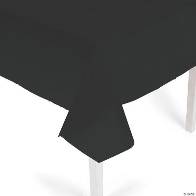 Black Plastic Tablecloth