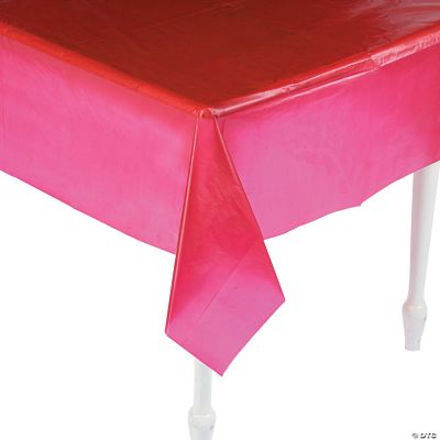 Burgundy Plastic Tablecloth Oriental Trading