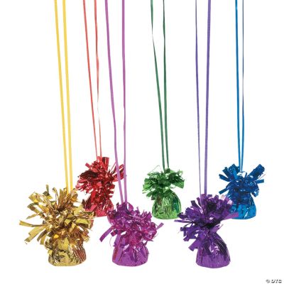 Metallic Colored Balloon Weights Assortment