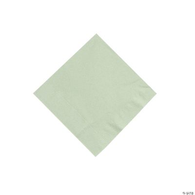 50 Solid Color Beverage Napkins Sage Green Discontinued