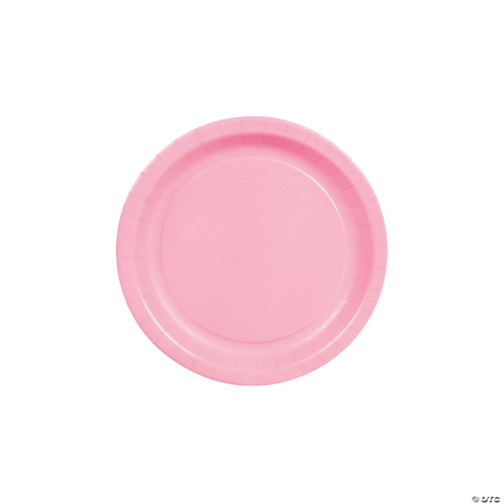 Candy Pink Paper Dessert Plates - 24 Ct.