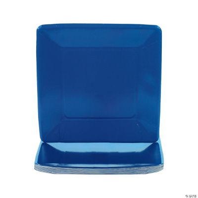 Navy Blue Square Paper Dinner Plates 18 Ct. Party Supplies 18