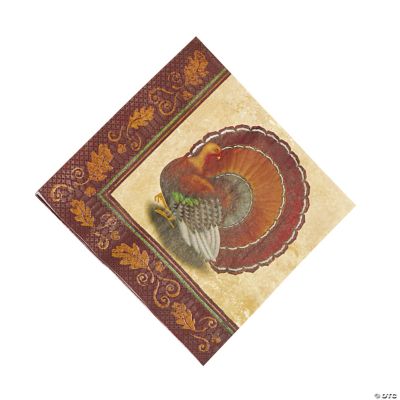 Thanksgiving Turkey Luncheon Napkins Oriental Trading