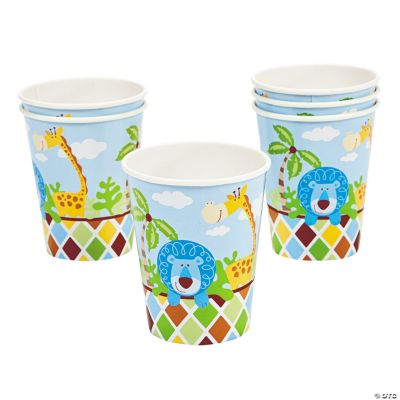 Safari Boy Baby Shower Cups - Discontinued