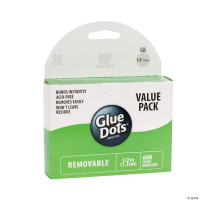 1/2" GlueDots® Clear Removeable Adhesive Dots Discontinued