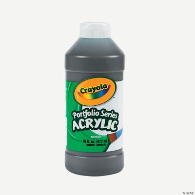 16oz. Crayola® Portfolio® Series Burnt Umber Washable Acrylic Paint