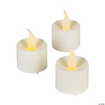White Battery-Operated Votive Candles - 12 Pc.