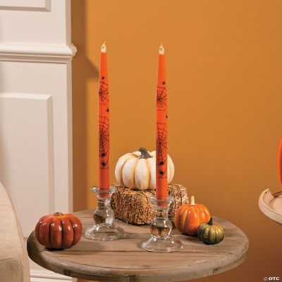 Halloween Battery-Operated Taper Candles - Discontinued