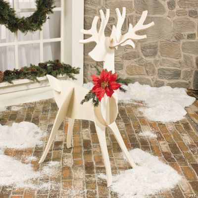 Slotted Reindeer Decoration - Oriental Trading - Discontinued