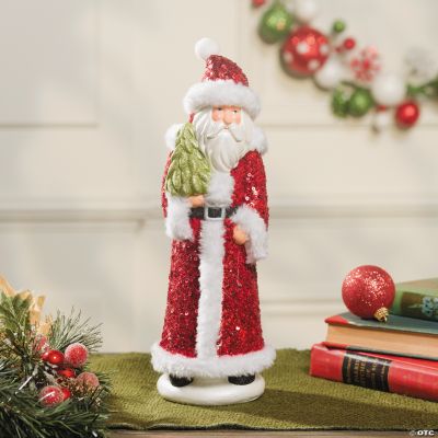 Sequined Santa Decoration - Discontinued