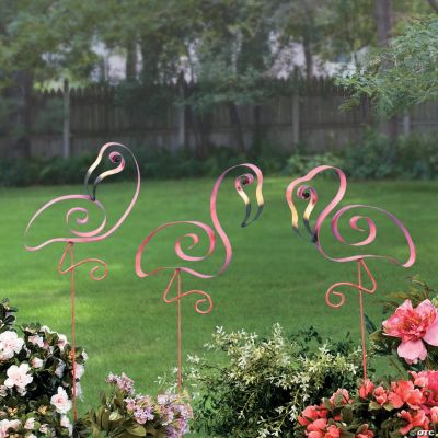 Flamingo Swirl Yard Stakes - Discontinued