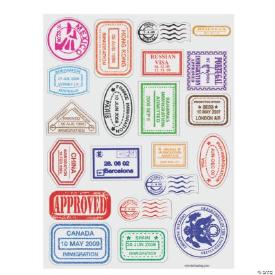 Passport Printable Pages Visa Stamp Pages