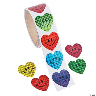 Valentines Red Heart Stickers - 1000 Pieces 1.5 Glitter Heart Stickers  Labels Roll Adhesive Stickers Valentine's Love Decorations Accessories  Sticker for Wedding Anniversaries 