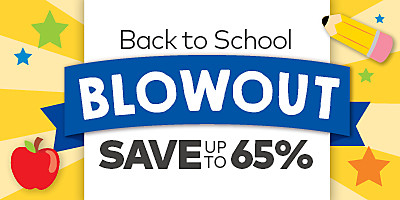 Back to School Blowout Sale - Save up to 65%