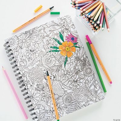 Coloring Pages and Supplies for Adults and Kids