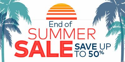 End of Summer Sale up to 50% off