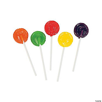 144 Pc Assorted Fruit Flavors Candy Lollipops