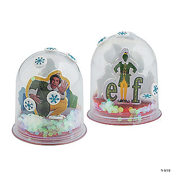 12 Pc Elf Glitter Globe Craft Kit