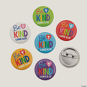 48 Pc Bulk be Kind Mini Buttons