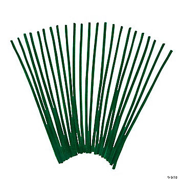 50 Pc Green Chenille Stems
