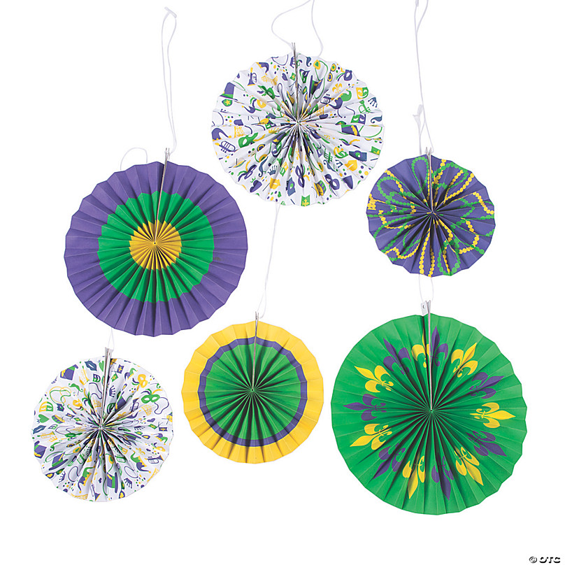 Blue Paper Fan - Hanging Paper Decorations - Pf27-012 - Firefly