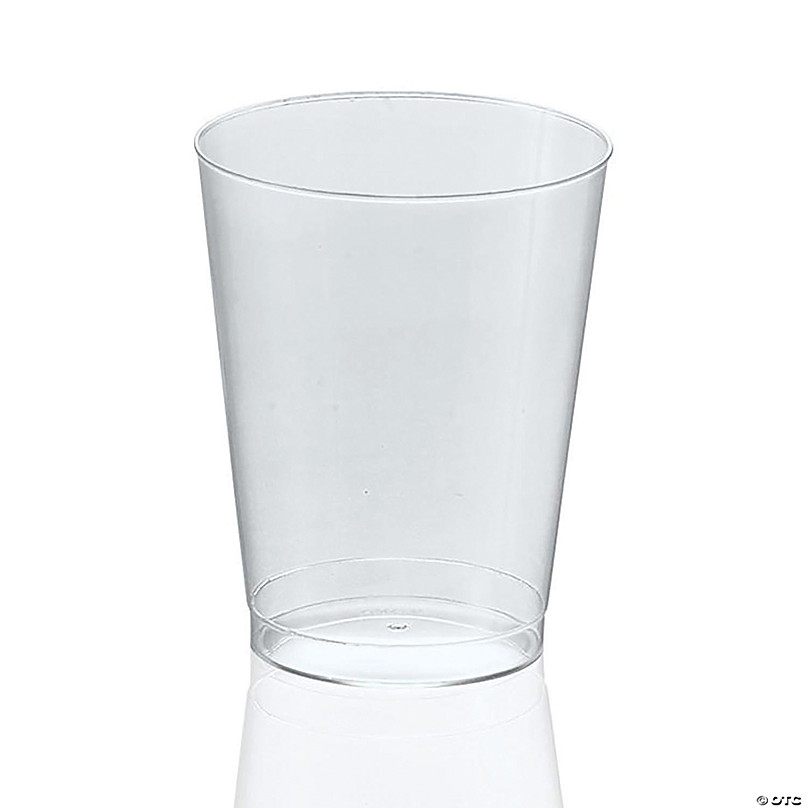 2 oz. Clear Round Disposable Plastic Shot Glasses